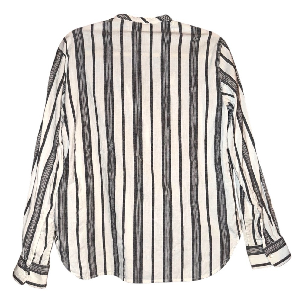 VANESSA BRUNO Blue Stripe 100% Cotton Button-Up Shirt EU 38 US Size M/6 - Picture 9 of 14